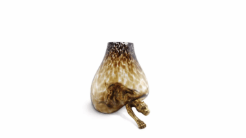 FOR SALE – SAVANNAH VASE (HAVANA GLASS WITH BRONZE..