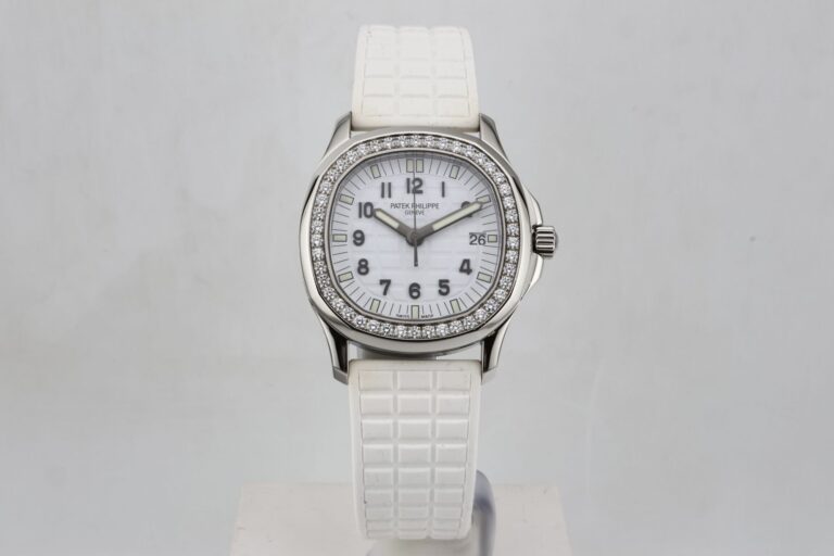 PATEK PHILIPPE AQUANAUT LADY – DIAMOND BEZEL WHITE..