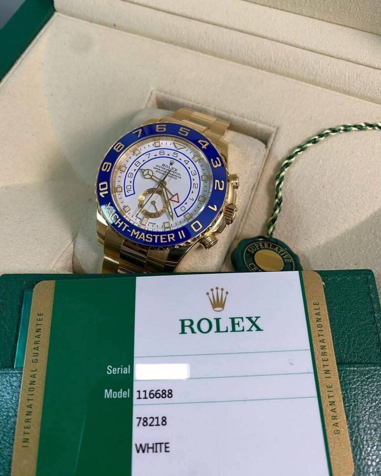 Rolex Yellow Gold Yacht-Master II

2020 – Blue Bez..