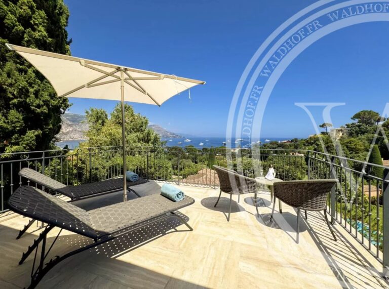 Contemporary villa with sea view, heated pool and independent studio in Saint-Jean-Cap-Ferrat