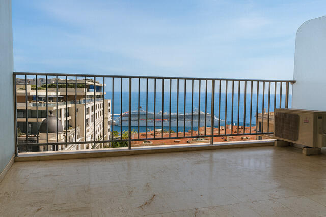 FOR RENT – CARRÉ D’OR – LARGE STUDIO WITH SEA VIEW..