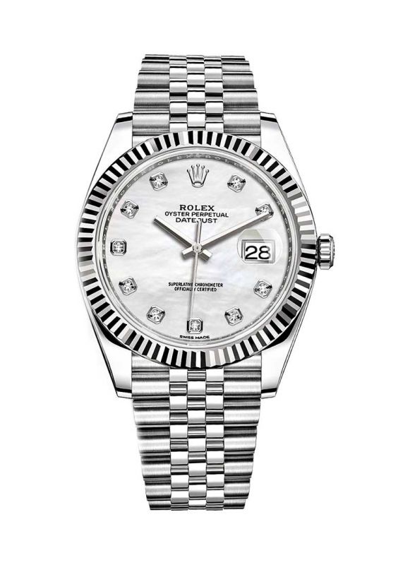 ROLEX DATEJUST 41 MOP DIAMOND DIAL – LIKE NEW, BOX..