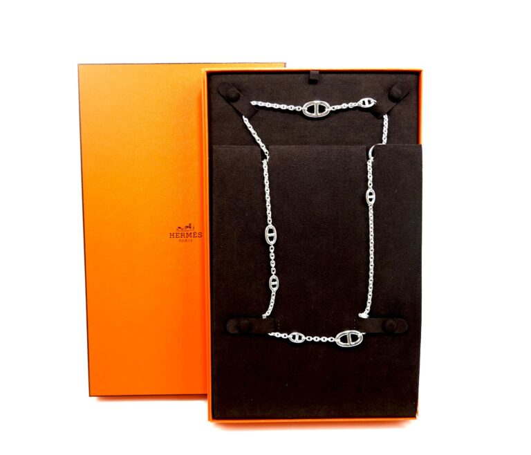 HERMÈS FARANDOLE NECKLACE 120 CM IN 925 SILVER – N..