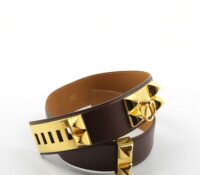 HERMÈS DOG COLLAR BELT – BROWN – SIZE 70

An iconi..