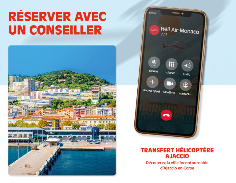 HELICOPTER TRANSFER TO AJACCIO

Discover the timel..