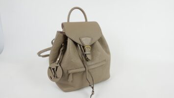 LOUIS VUITTON MONTSOURIS BACKPACK IN BEIGE LEATHER..