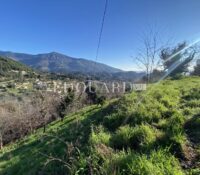 Beautiful building plot of land for sale with a panoramic view up to the sea, ideally located in Sainte Agnès