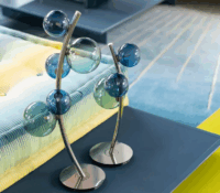 ROCHE BOBOIS – COTTON FLOWER TABLE LAMP (STAINLESS..