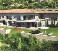 Sale 5 bedroom villa with sea view in a private estate in Grimaud