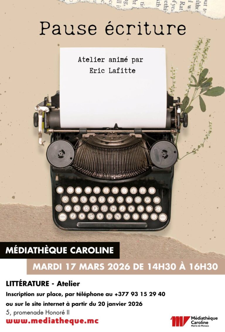 Pause Écriture – Creative Writing Workshop with Eric Lafitte