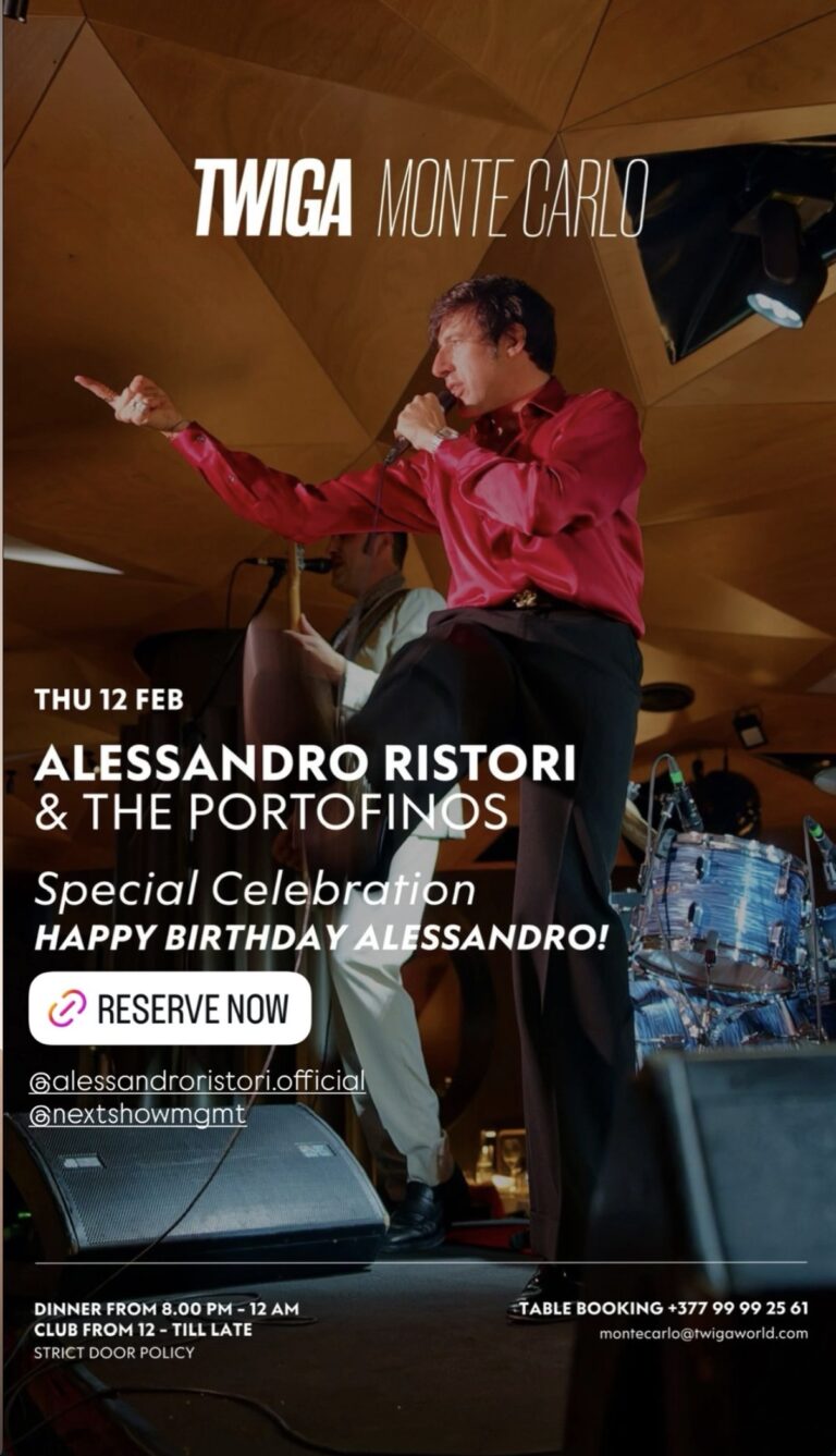 ALESSANDRO RISTORI & THE PORTOFINOS – SPECIAL CELEBRATION