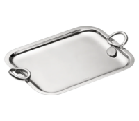 VERTIGO TRAY WITH HANDLES – SILVER-PLATED | CHRIST..