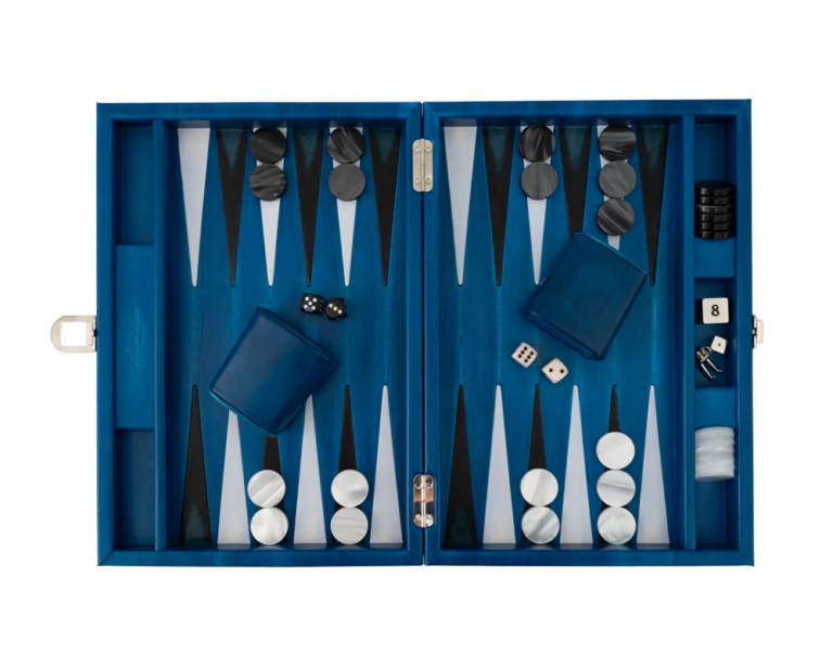 LOUIS BACKGAMMON MEDIUM – PATINATED BLUE | HECTOR ..