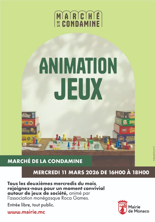 ANIMATION JEUX – MARCHÉ DE LA CONDAMINE