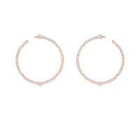 AURA – ROSE GOLD AND DIAMOND HOOPS