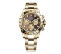 FOR SALE – ROLEX DAYTONA YELLOW GOLD – BLACK MOTHE..
