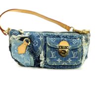 LOUIS VUITTON DENIM POUCH – EXCELLENT CONDITION