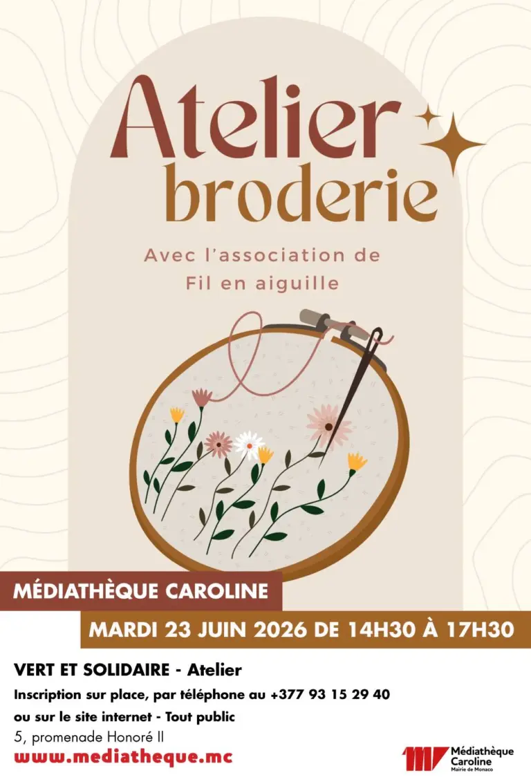 Embroidery Workshop with “De Fil en Aiguille”
