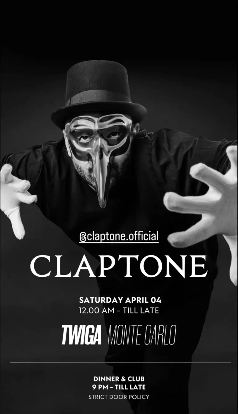 Claptone at Twiga Monte Carlo