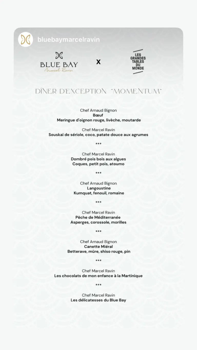 Diner d’Exception Momentum