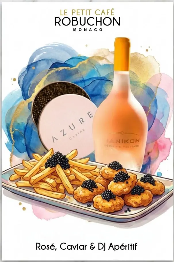 Rosé, Caviar & DJ Apéritif — Le Petit Café Robuchon