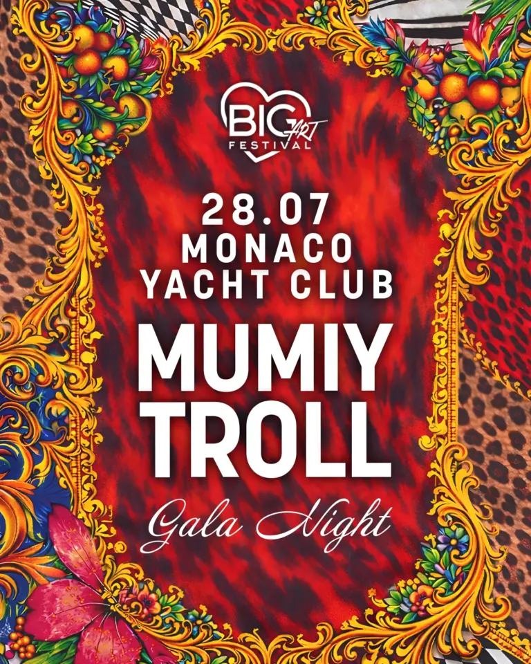 Mumiy Troll gala night at Yacht Club de Monaco