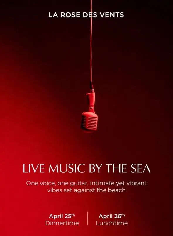 Live music by the sea: acoustic dinner at La Rose des Vents