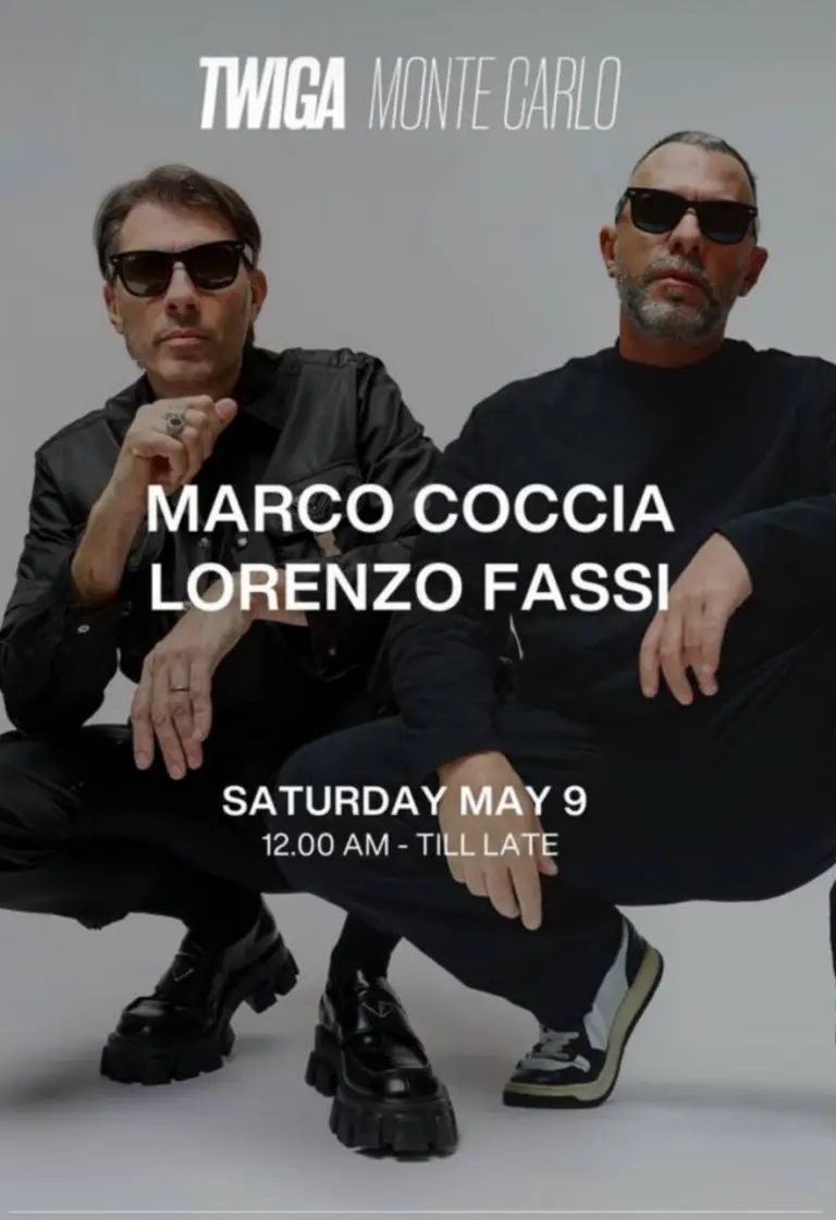 Twiga Monte Carlo – Diamonds Dinner Show + Marco Coccia & Lorenzo Fassi