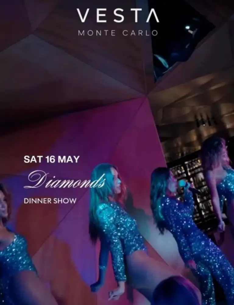 Vesta Monte Carlo – Diamonds Dinner Show + Cruz & Amerjo