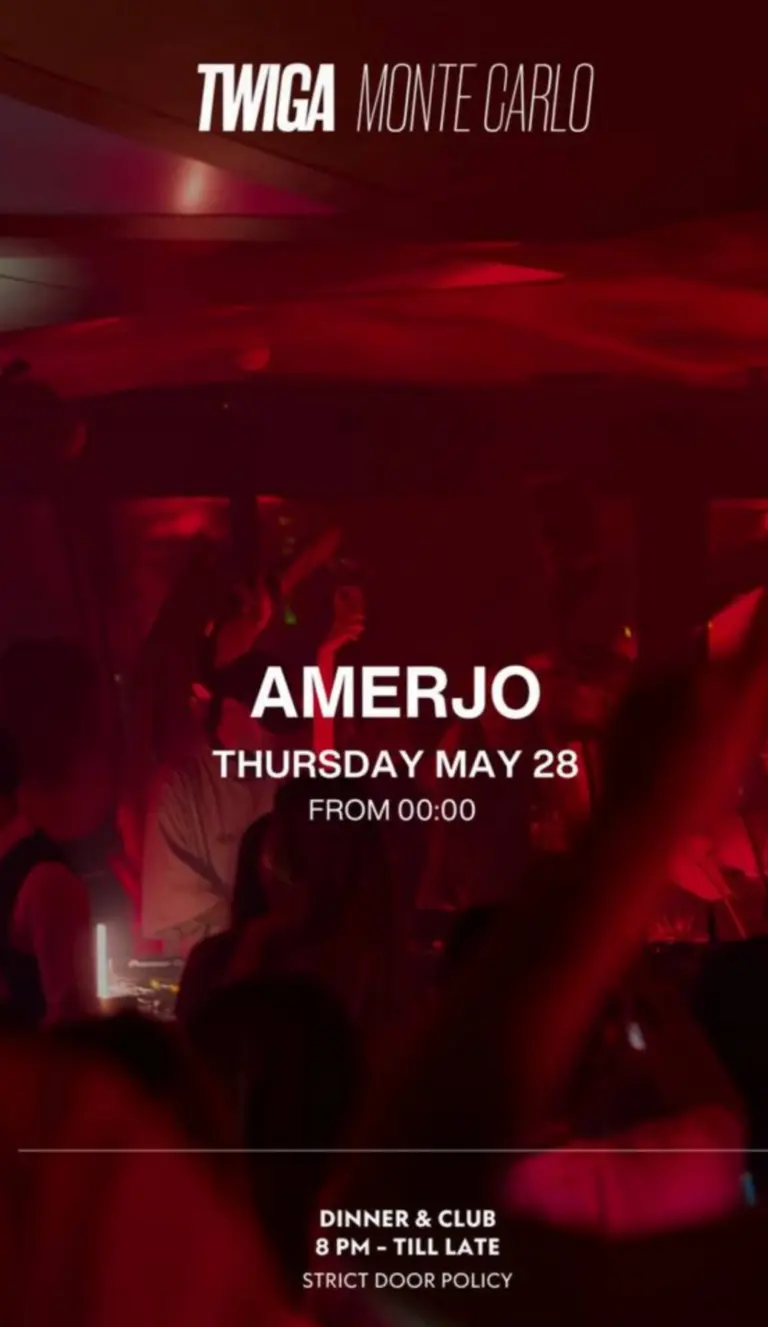 Amerjo Live DJ Set at Twiga Monte Carlo