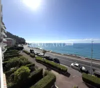 For sale two bedroom beachfront apartment with terrace, stunning sea view and garage. Sole agency